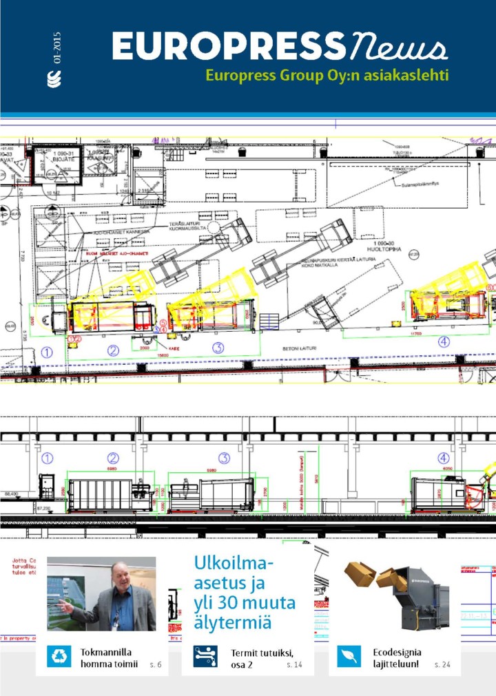 Jätepuristimien ja jätepaalaimien erikoislehti. Kertoon asiakkaiden jätehuollosta, kierrätyksestä ja lajittelusta
